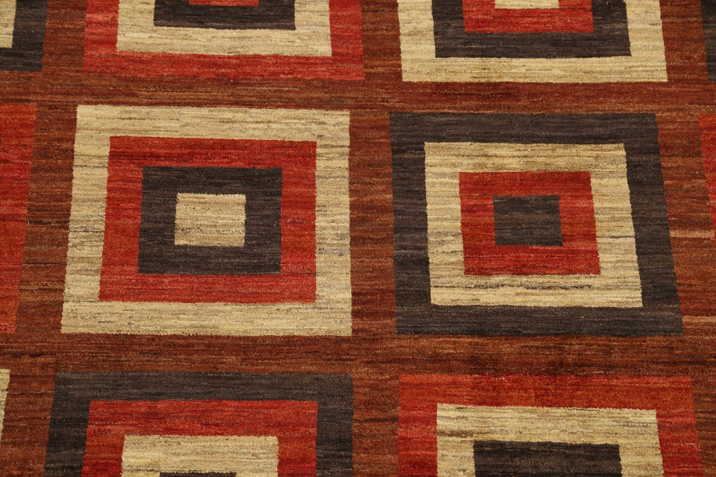 Modern Gabbeh Kashkoli Oriental Area Rug 8x10