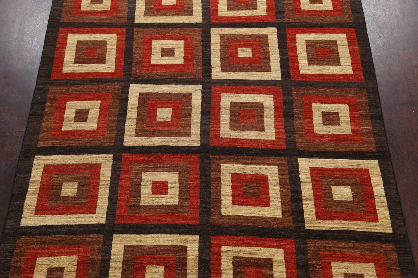 Modern Gabbeh Kashkoli Oriental Area Rug 8x9