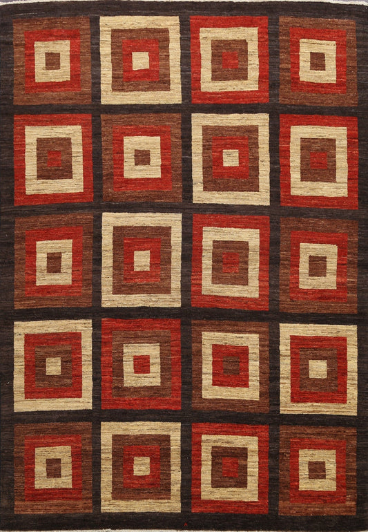 Modern Gabbeh Kashkoli Oriental Area Rug 8x9