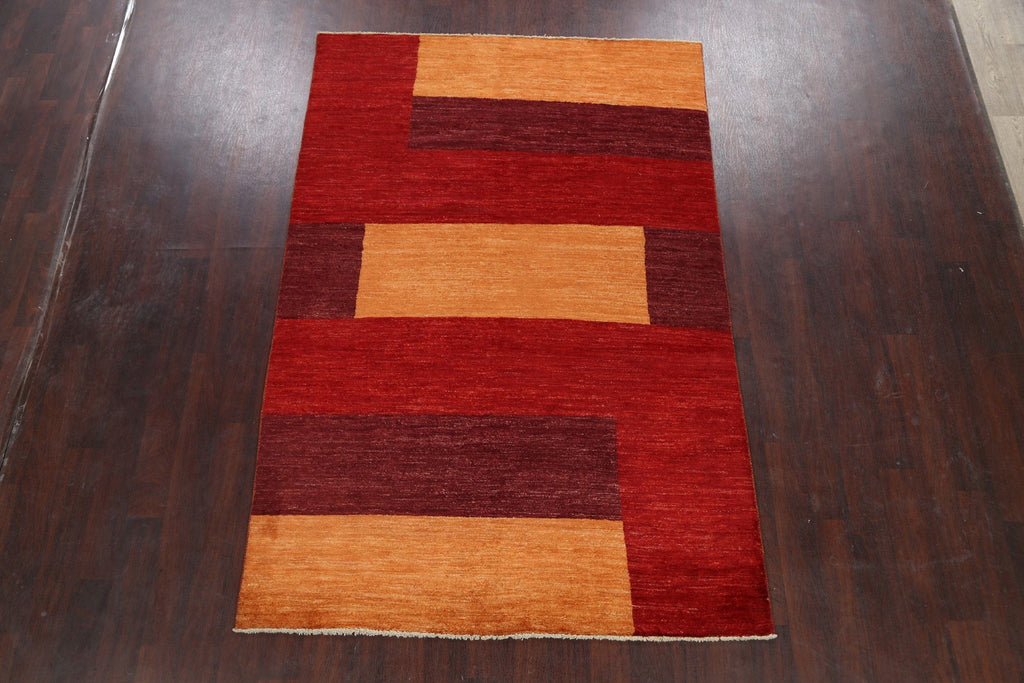 Patch-Work Gabbeh Kashkoli Oriental Area Rug 5x8