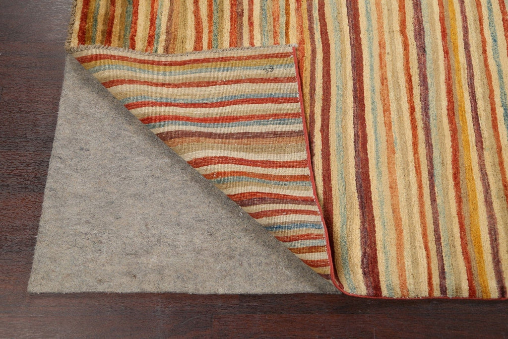 Striped Gabbeh Kashkoli Oriental Area Rug 8x10