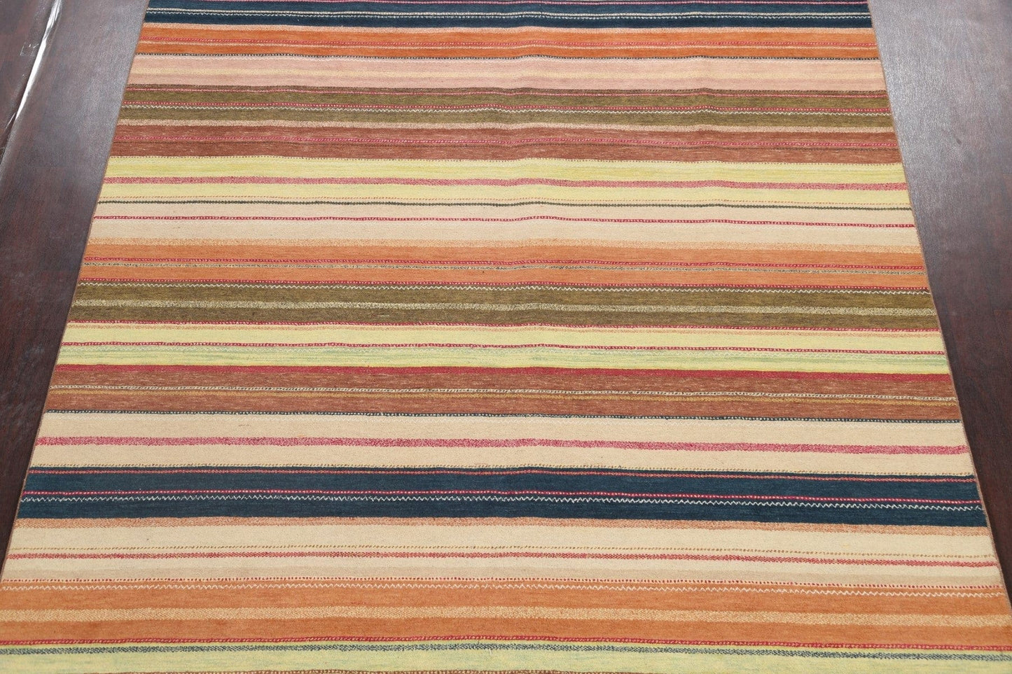 Striped Gabbeh Kashkoli Oriental Area Rug 8x10