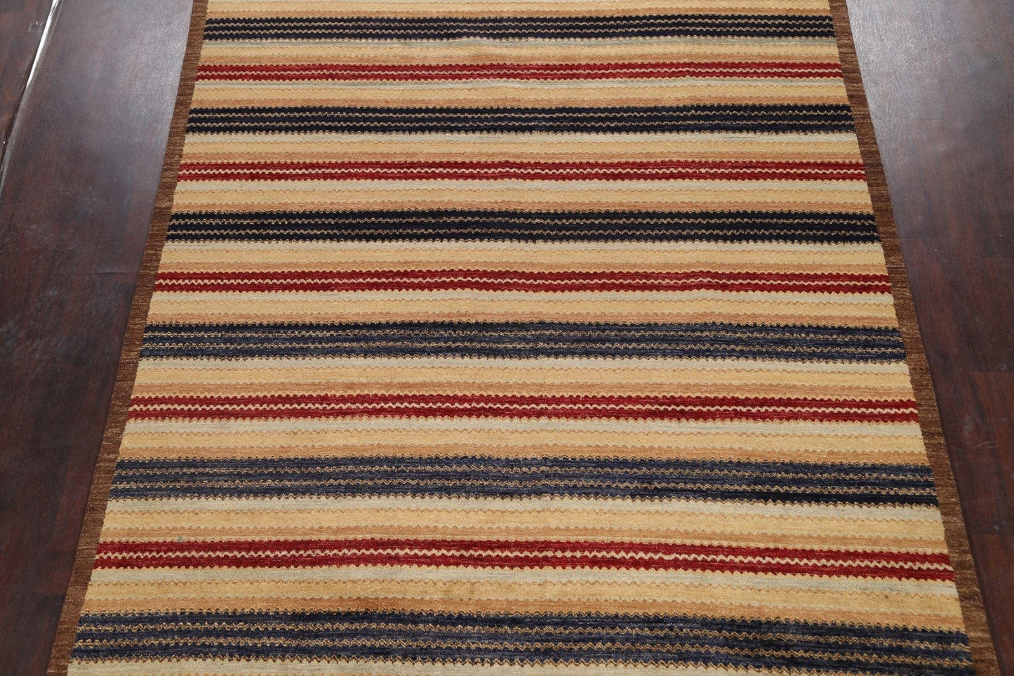 Striped Modern Gabbeh Kashkoli Oriental Area Rug 8x10