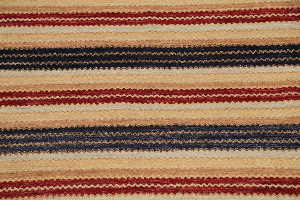 Striped Modern Gabbeh Kashkoli Oriental Area Rug 8x10