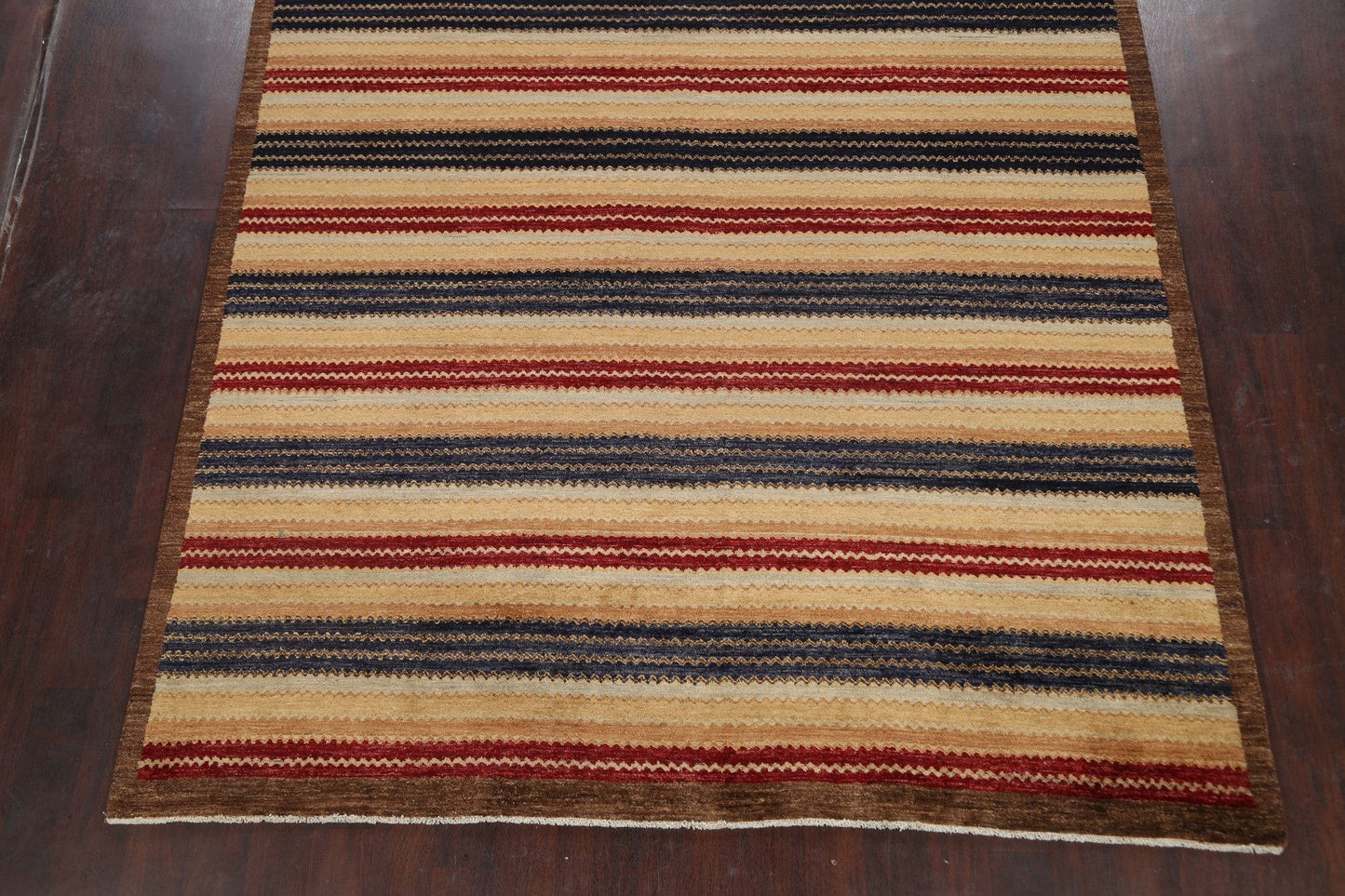 Striped Modern Gabbeh Kashkoli Oriental Area Rug 8x10