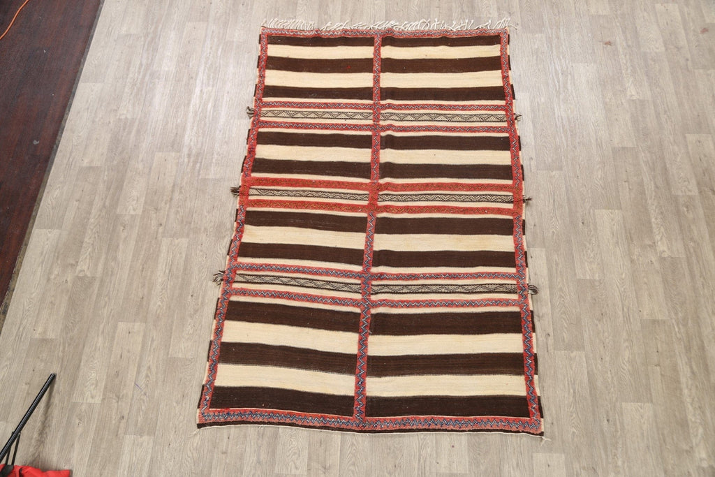 Stripe Tribal Moroccan Oriental Area Rug 5x8