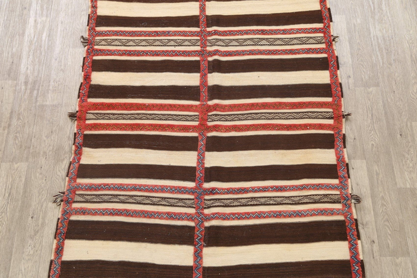 Stripe Tribal Moroccan Oriental Area Rug 5x8