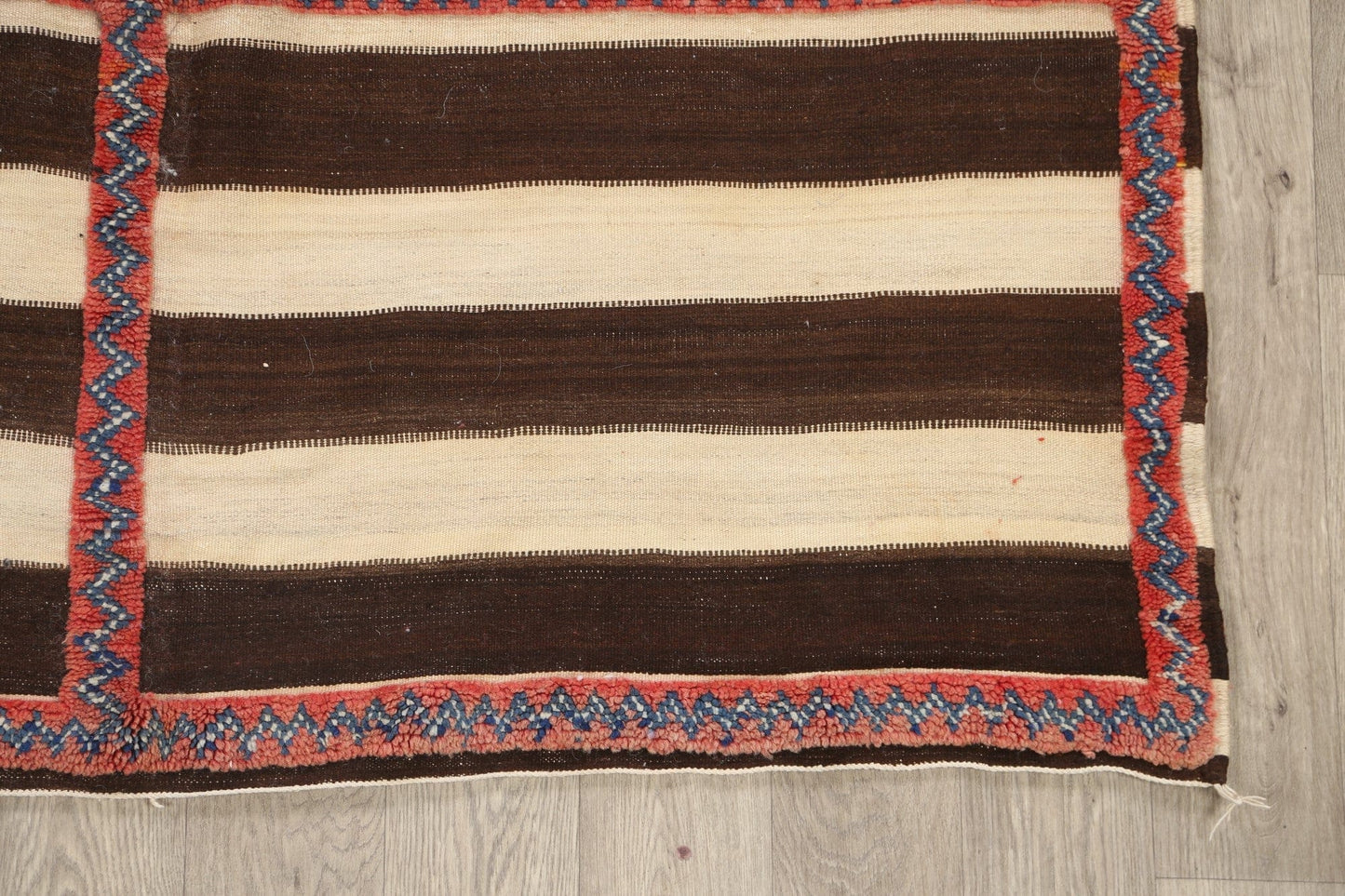 Stripe Tribal Moroccan Oriental Area Rug 5x8