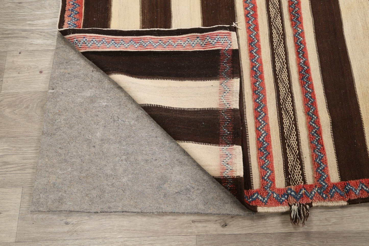 Stripe Tribal Moroccan Oriental Area Rug 5x8