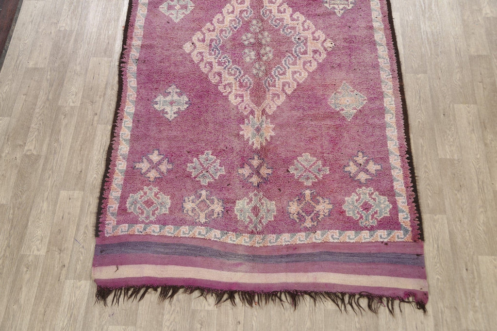 Antique Tribal Moroccan Oriental Area Rug 6x11