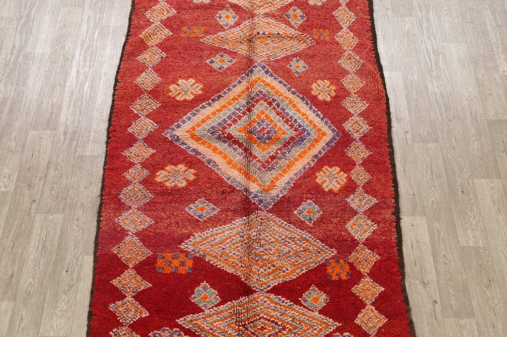 Tribal Moroccan Oriental Area Rug 5x11