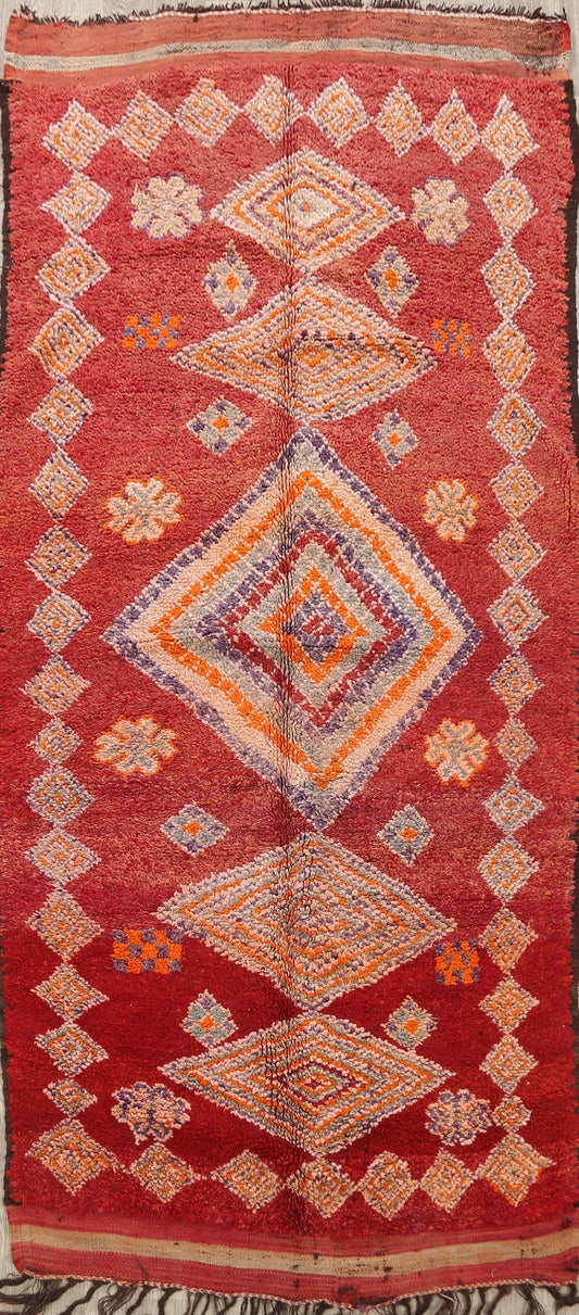 Tribal Moroccan Oriental Area Rug 5x11