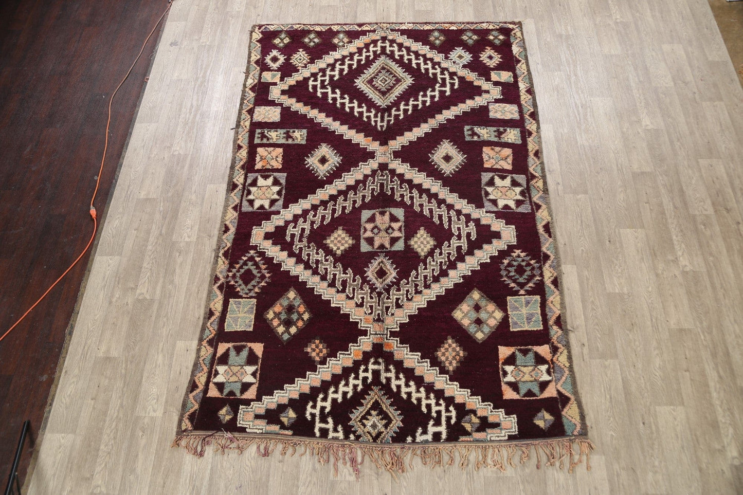 Tribal Moroccan Oriental Area Rug 6x10