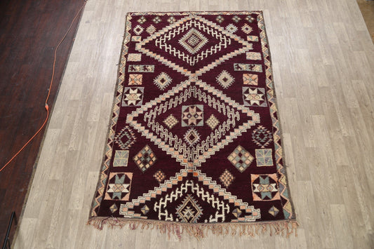 Tribal Moroccan Oriental Area Rug 6x10