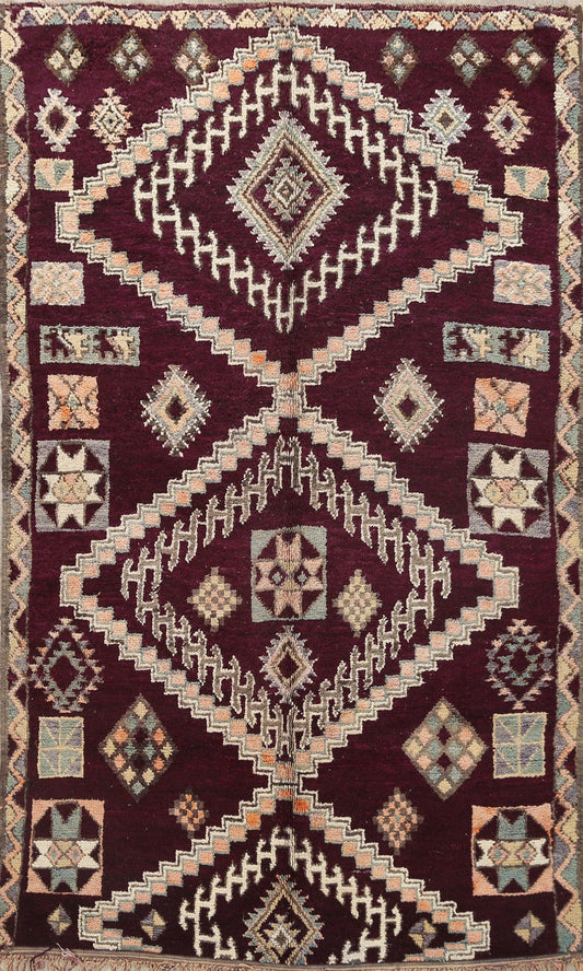 Tribal Moroccan Oriental Area Rug 6x10