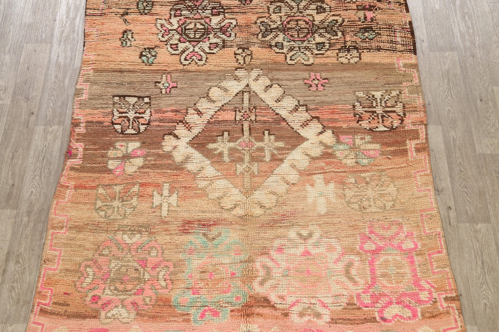 Antique Tribal Moroccan Oriental Area Rug 6x9