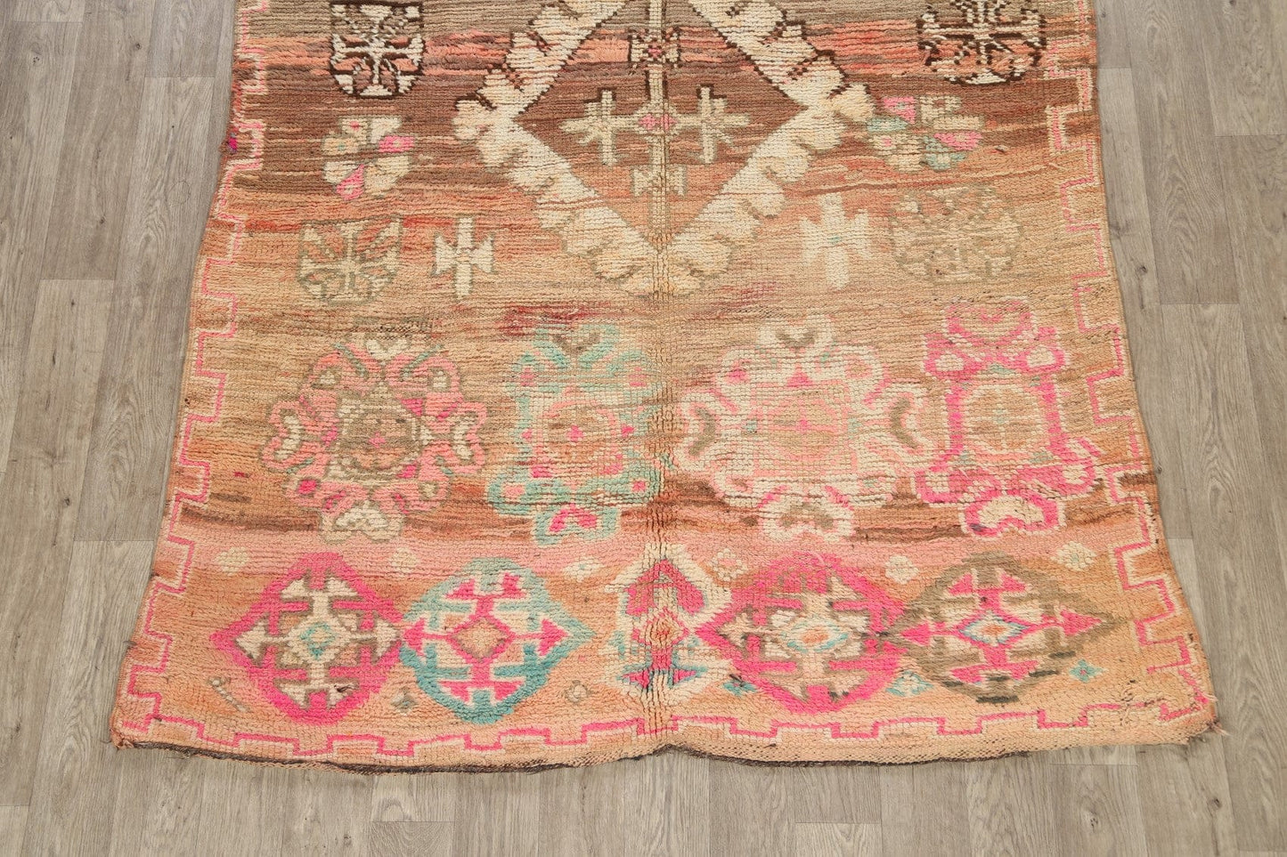 Antique Tribal Moroccan Oriental Area Rug 6x9