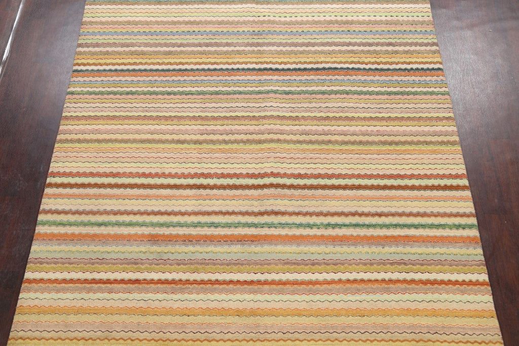 Modern Gabbeh Kashkoli Oriental Area Rug 8x10