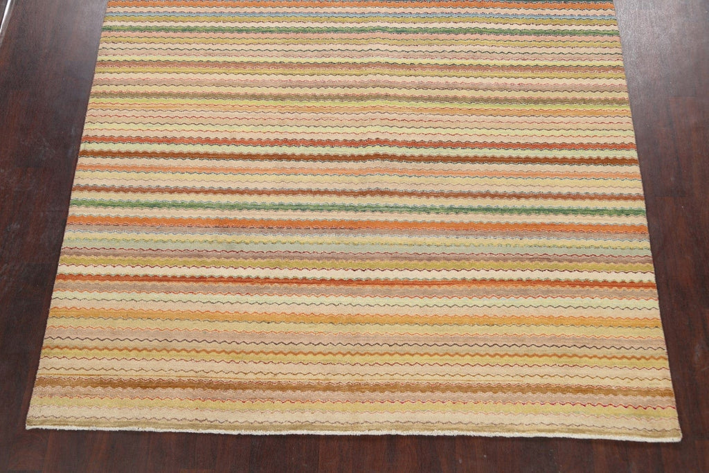 Modern Gabbeh Kashkoli Oriental Area Rug 8x10