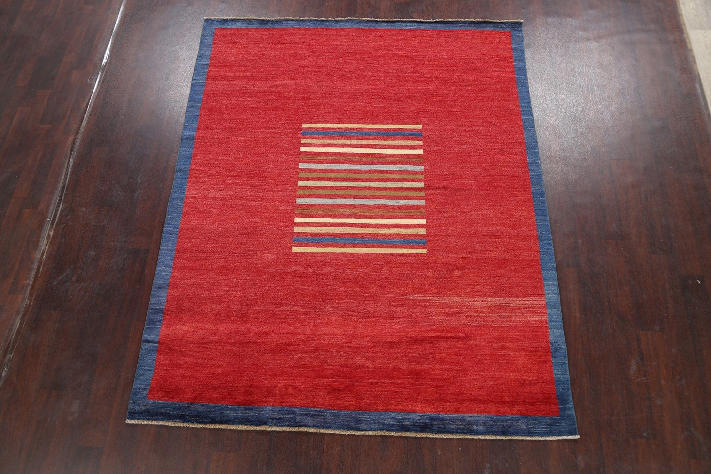 Modern Gabbeh Kashkoli Oriental Area Rug 7x8