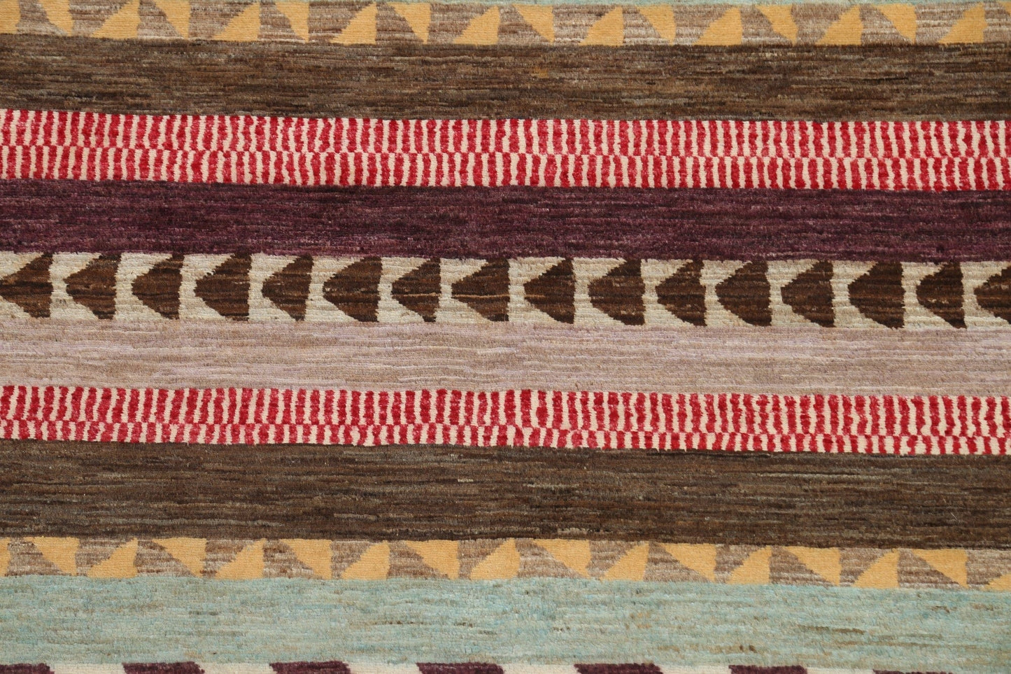 Modern Striped Gabbeh Kashkoli Oriental Area Rug 6x8