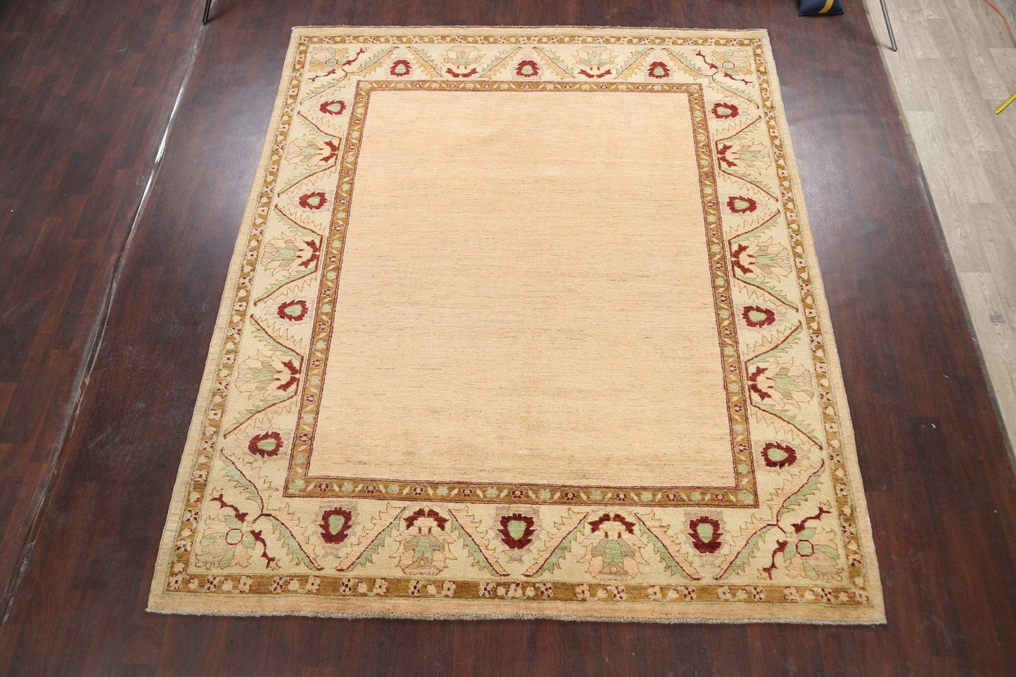 Modern Bordered Gabbeh Kashkoli Oriental Area Rug 8x10