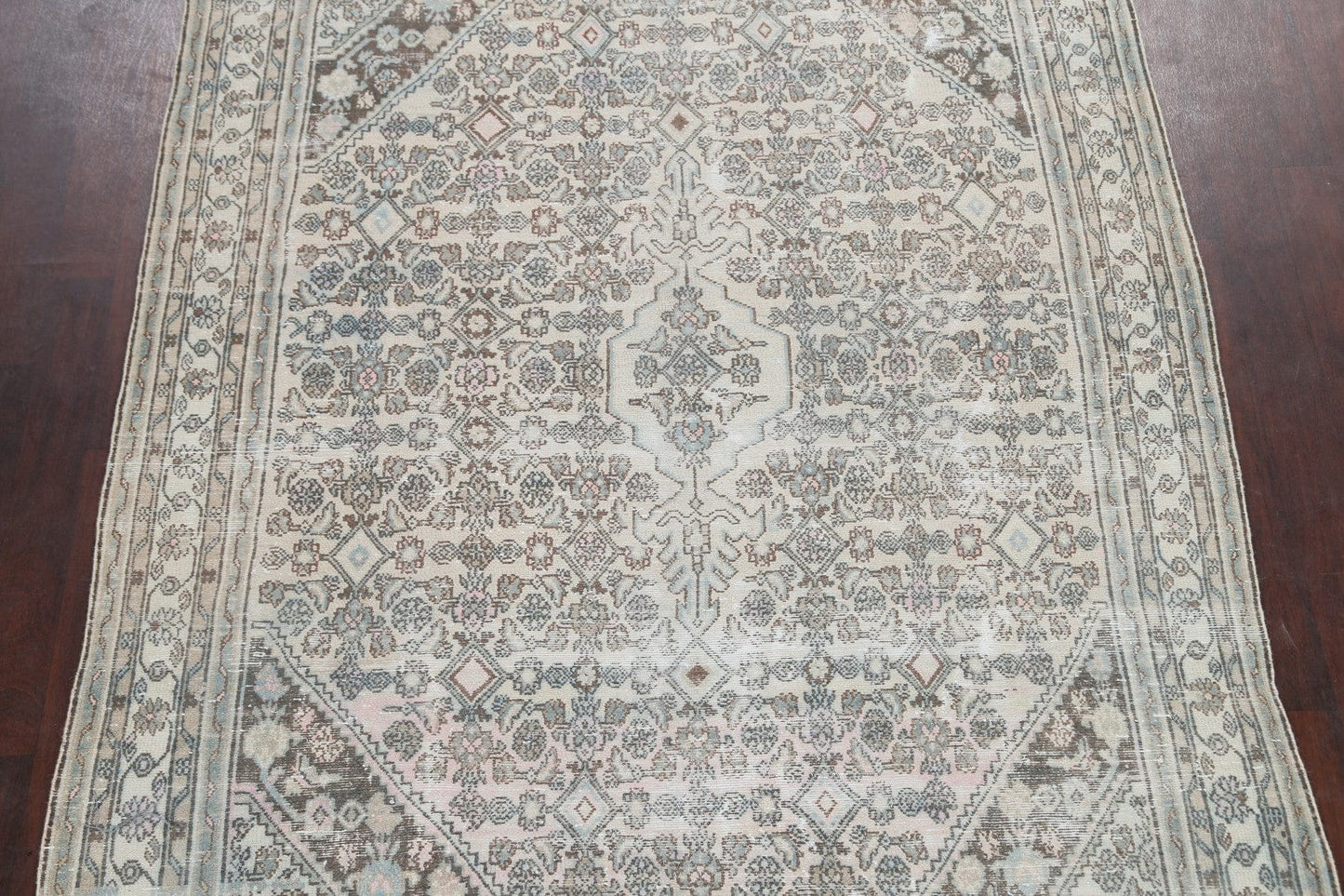 Geometric Hamedan Persian Area Rug 7x10