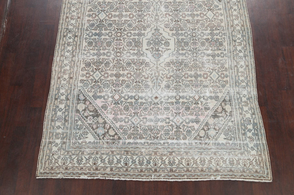 Geometric Hamedan Persian Area Rug 7x10