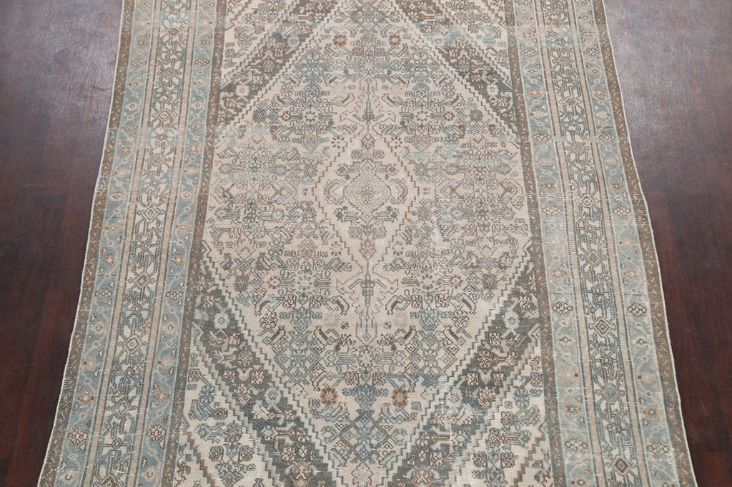 Geometric Hamedan Persian Area Rug 7x10