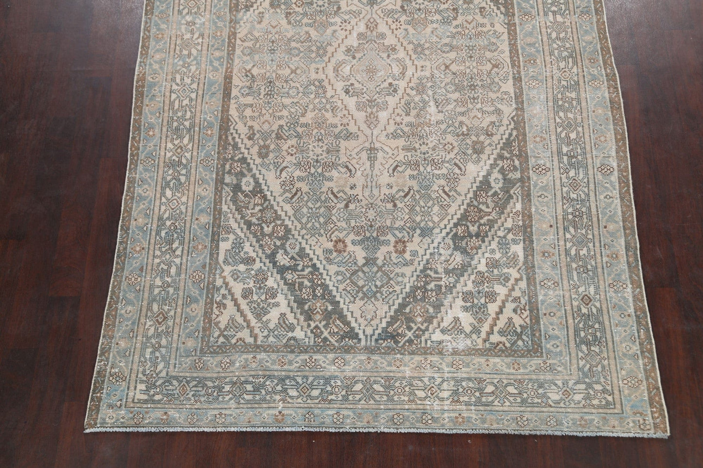 Geometric Hamedan Persian Area Rug 7x10