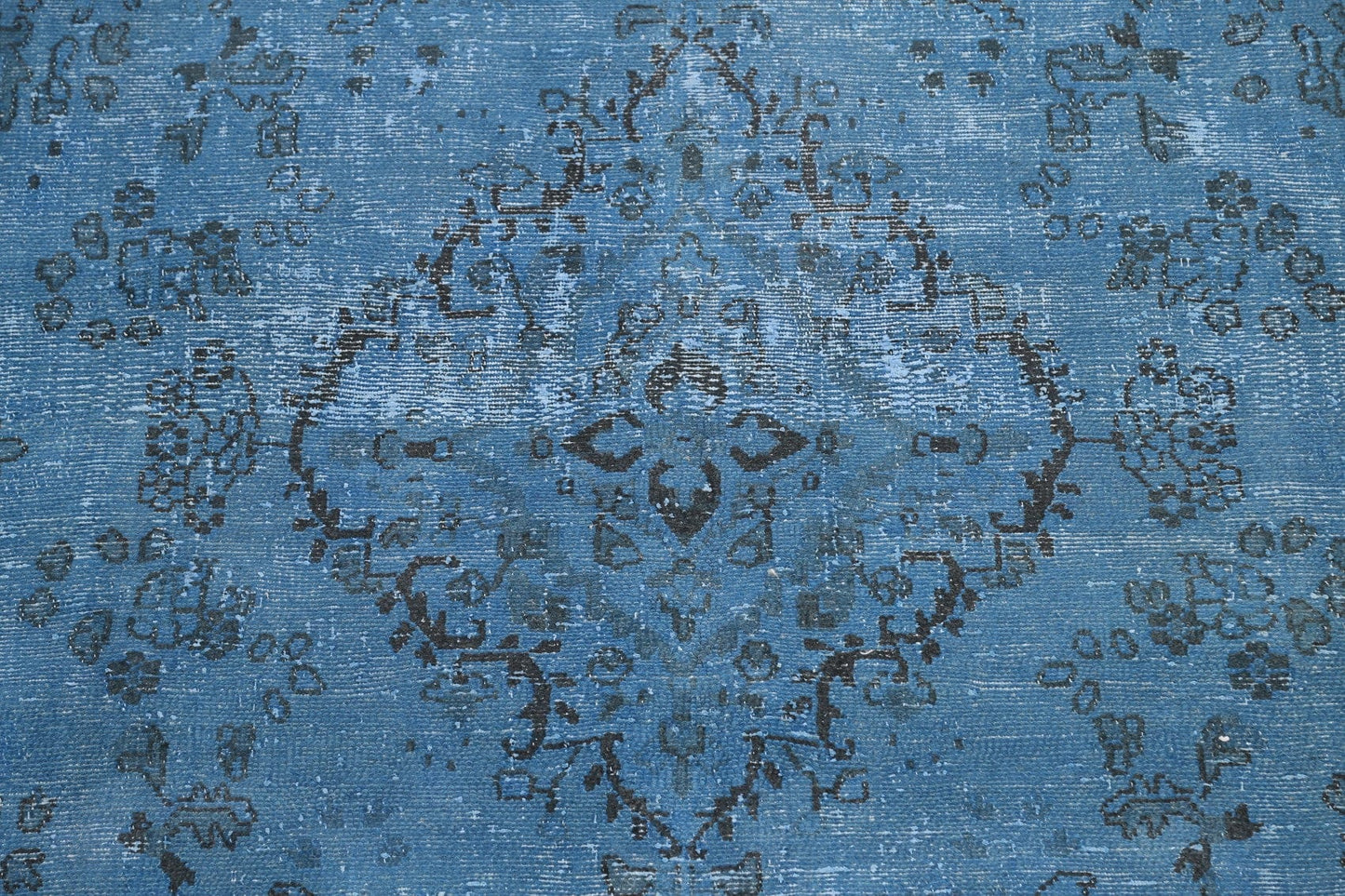 Over-dye Floral Hamedan Persian Area Rug 7x10