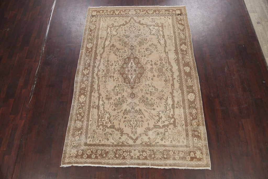 Geometric Hamedan Persian Area Rug 6x9