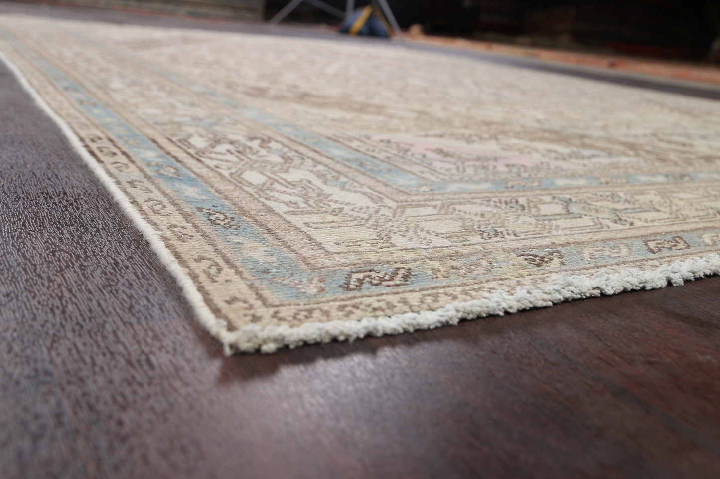 Muted Geometric Hamedan Persian Area Rug 7x10