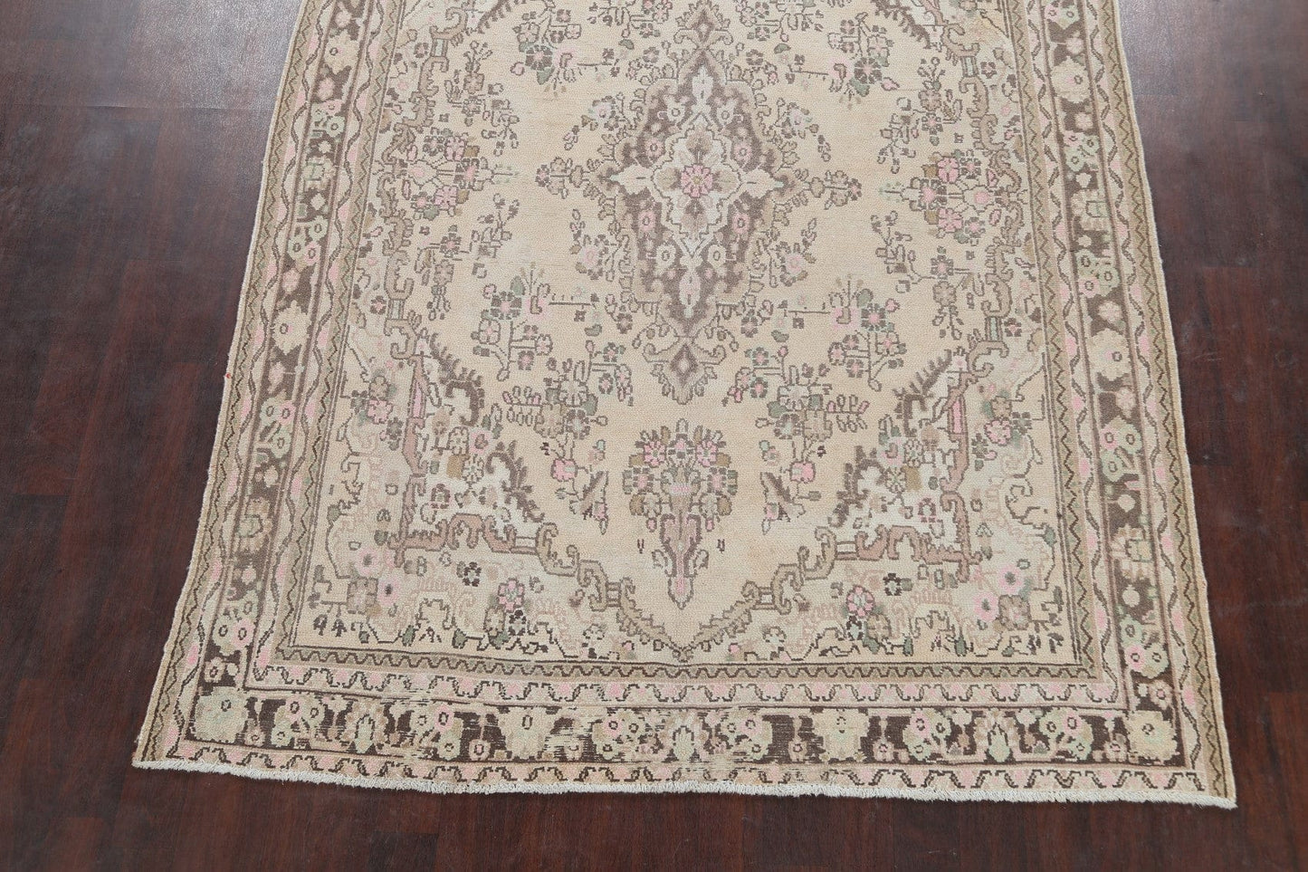 Muted Geometric Hamedan Persian Area Rug 7x10