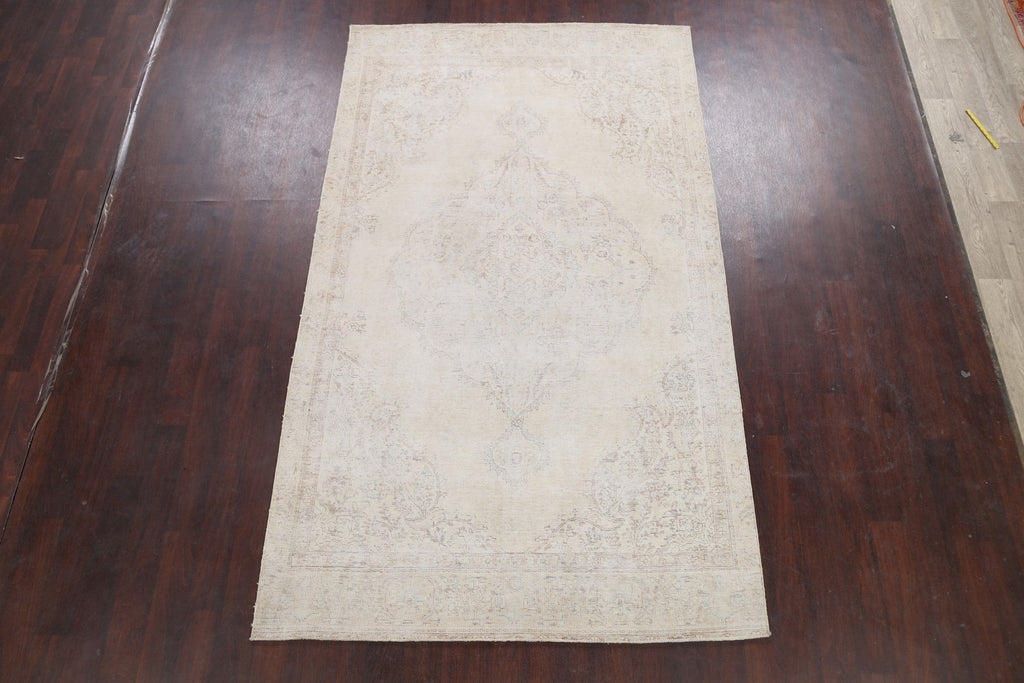 Muted Tabriz Persian Area Rug 6x9