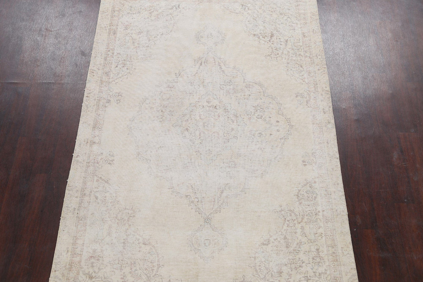 Muted Tabriz Persian Area Rug 6x9