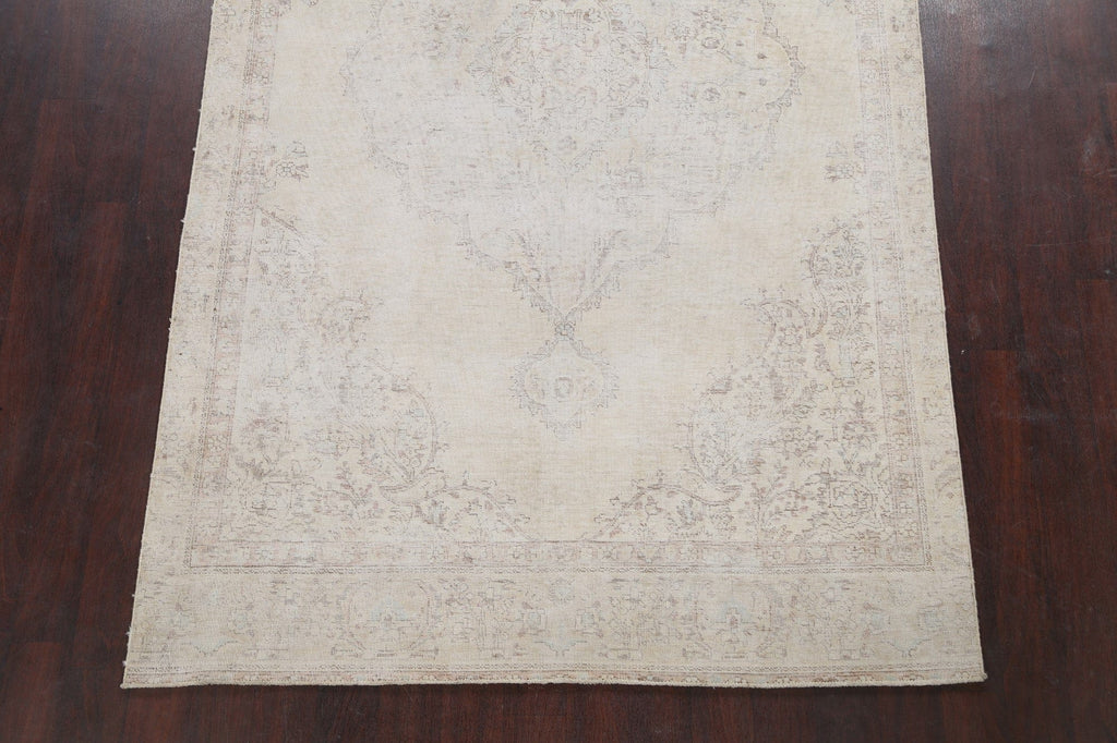 Muted Tabriz Persian Area Rug 6x9