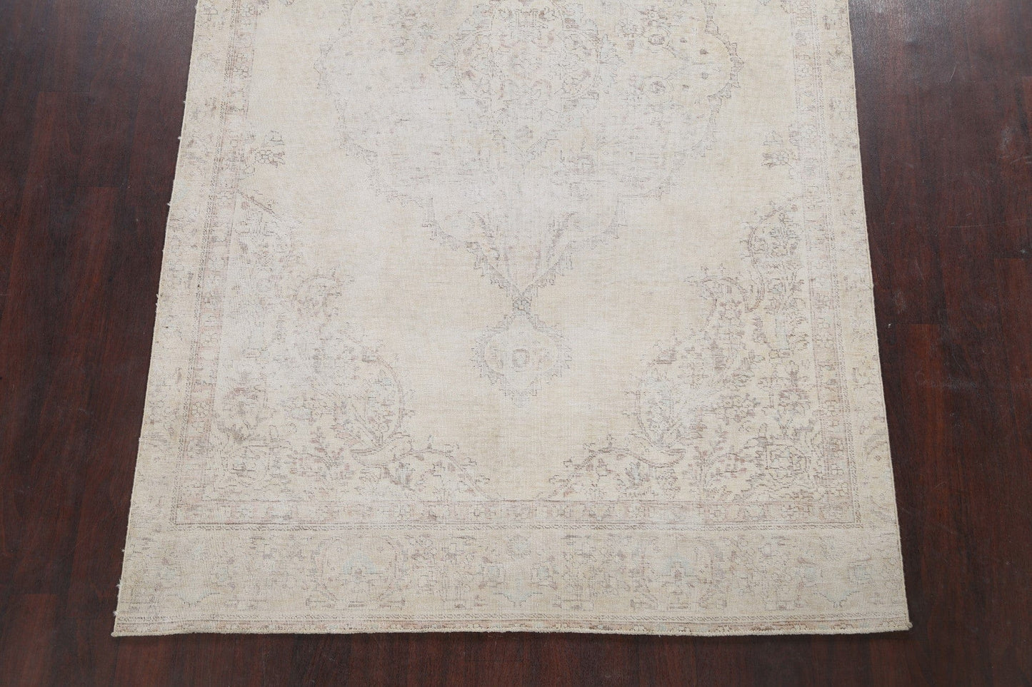 Muted Tabriz Persian Area Rug 6x9