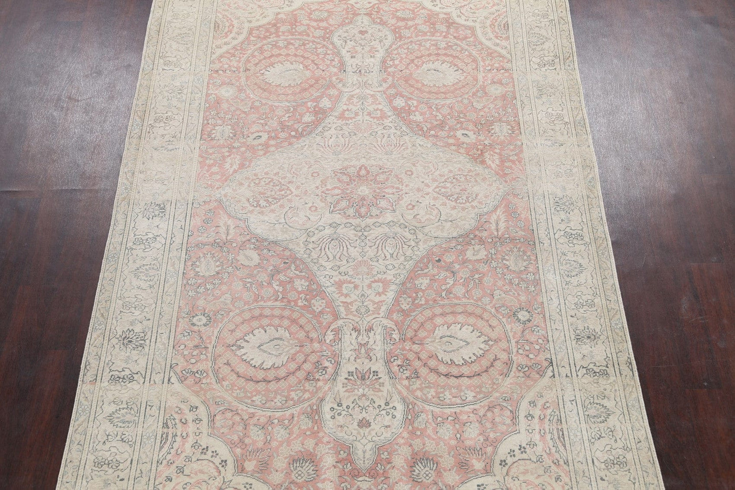 Muted Tabriz Persian Area Rug 6x10