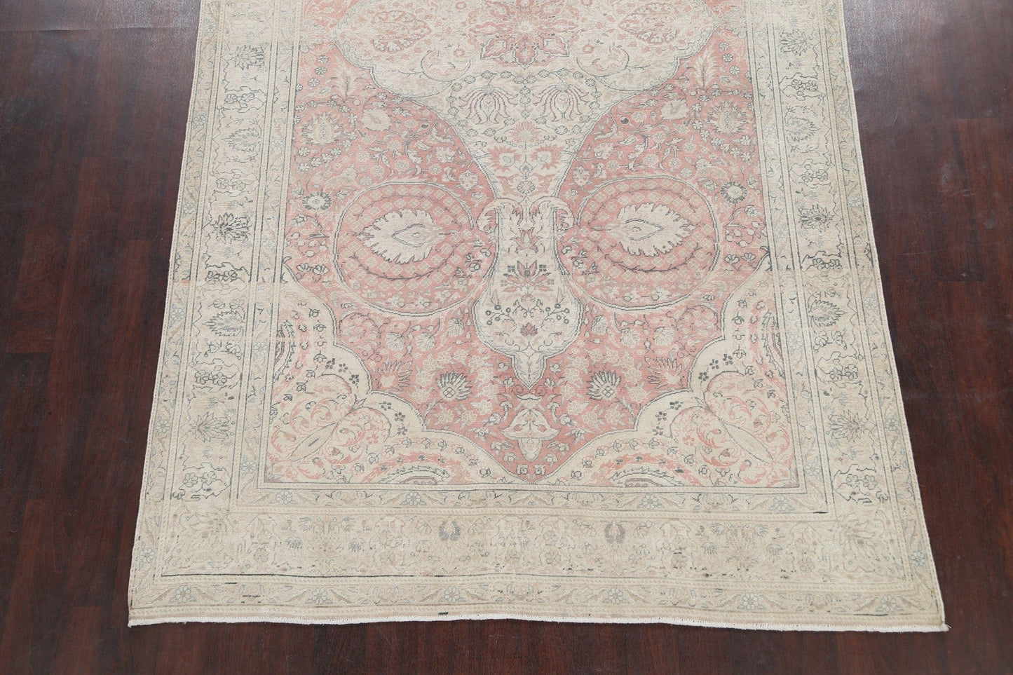 Muted Tabriz Persian Area Rug 6x10