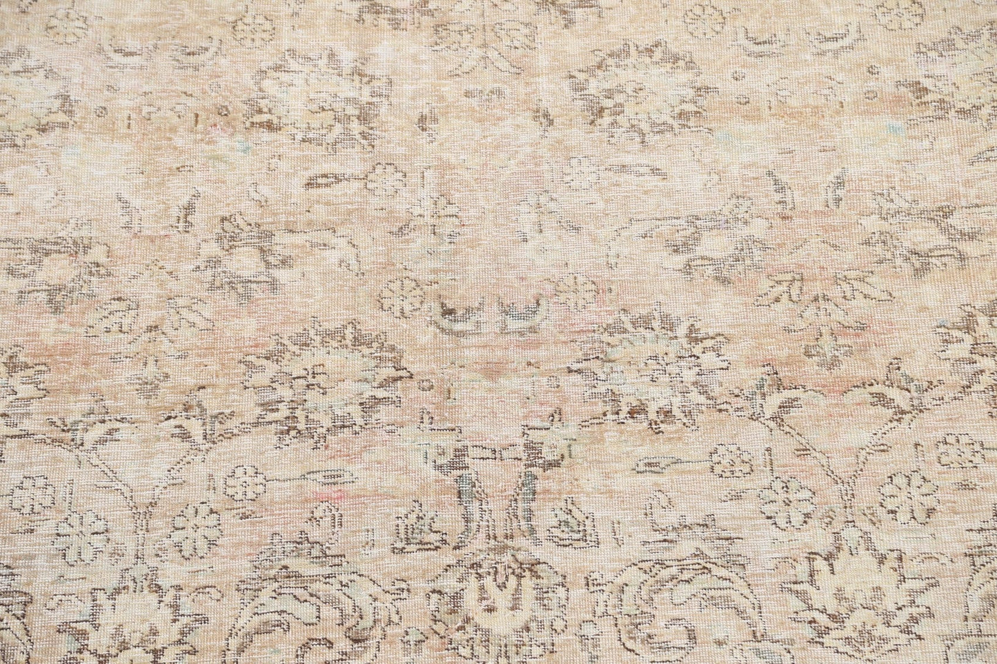 All-Over Muted Tabriz Persian Area Rug 7x10