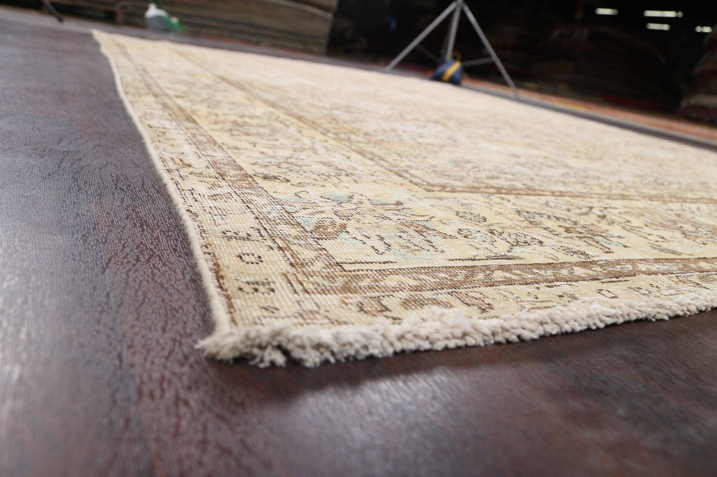 All-Over Muted Tabriz Persian Area Rug 7x10