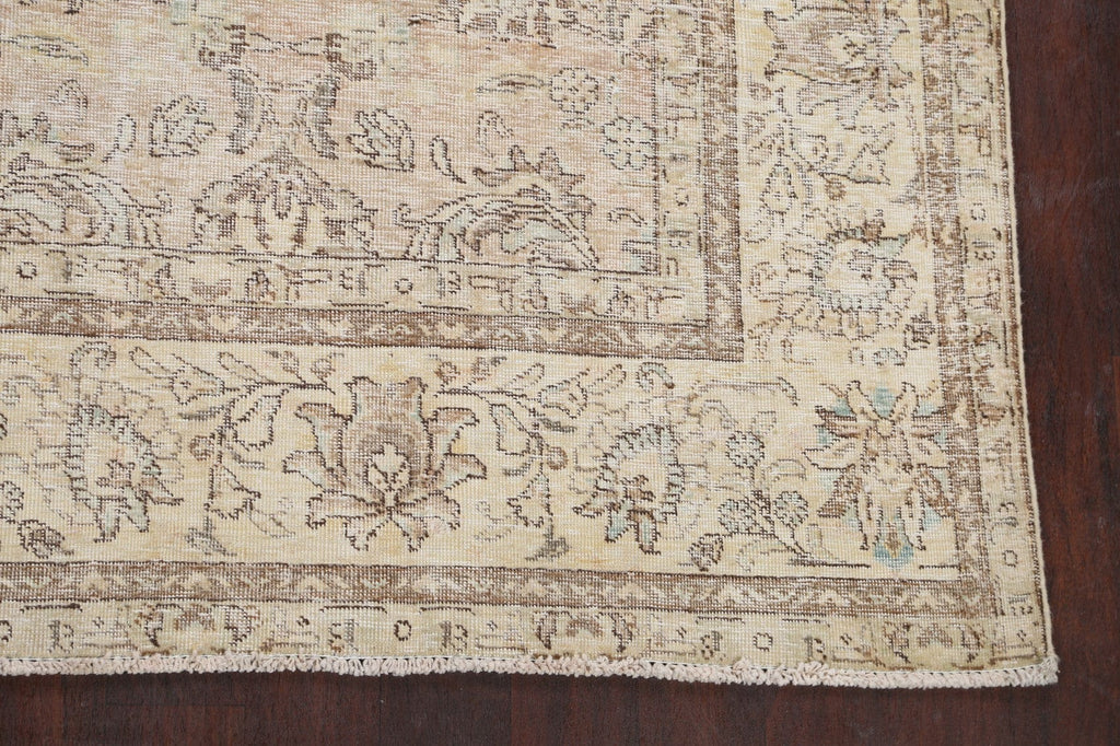 All-Over Muted Tabriz Persian Area Rug 7x10