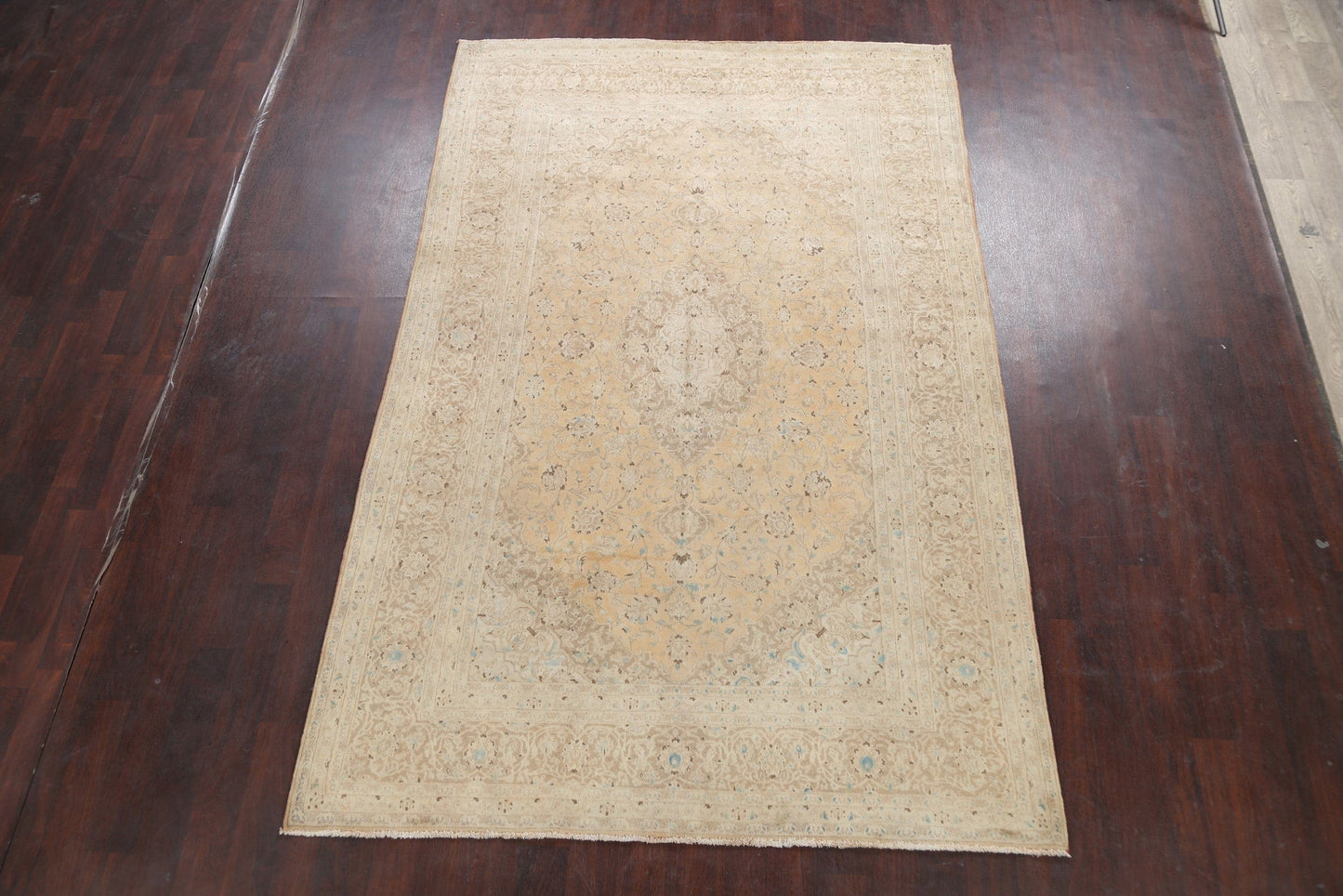 Muted Floral Kashan Persian Area Rug 6x10