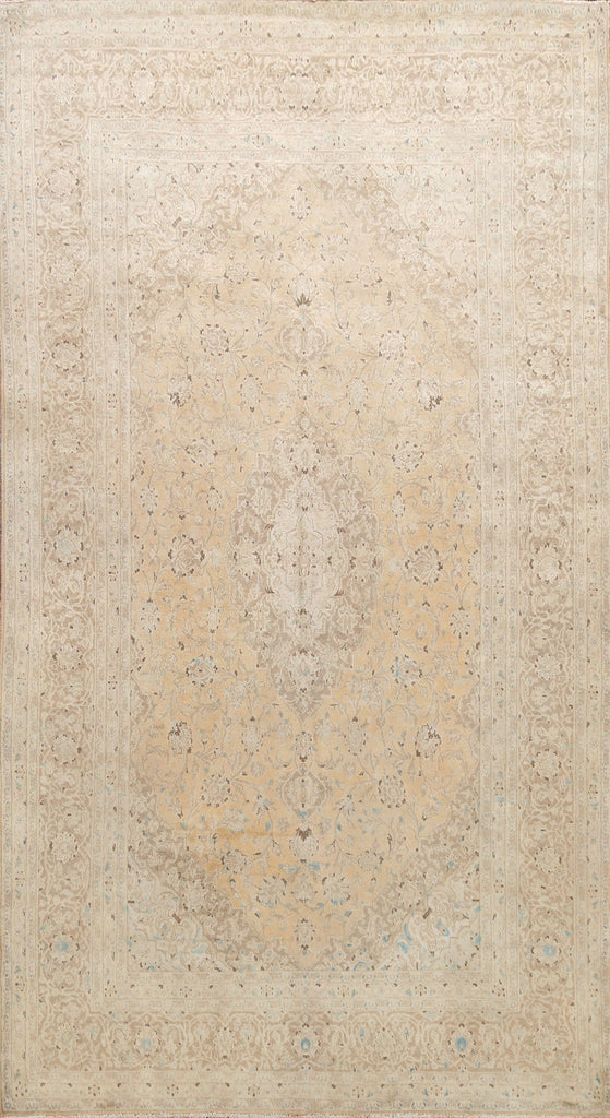 Muted Floral Kashan Persian Area Rug 6x10