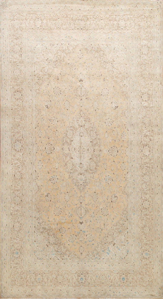 Muted Floral Kashan Persian Area Rug 6x10