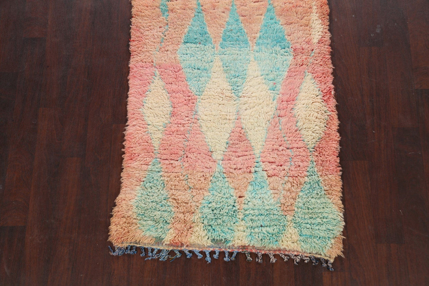 Tribal Moroccan Oriental Runner Rug 3x11