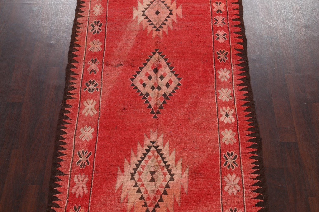 Antique Tribal Moroccan Oriental Area Rug 5x9