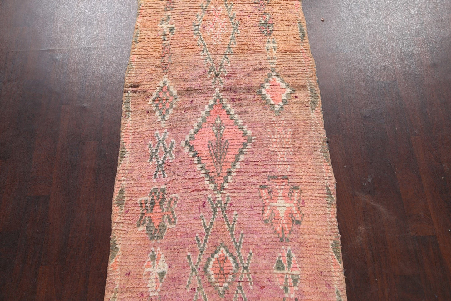 Tribal Moroccan Oriental Runner Rug 4x9