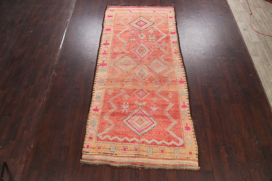 Antique Tribal Moroccan Oriental Area Rug 5x12